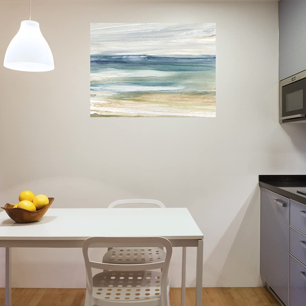 Ocean Breeze Canvas Wall Art by Carol Robinson - Handmade Fine Art Painting for Living Room, Bedroom, Office Decor - 46x35 Inches Ready to Hang - Perfect for Coastal, Nautical & Beach House Themes