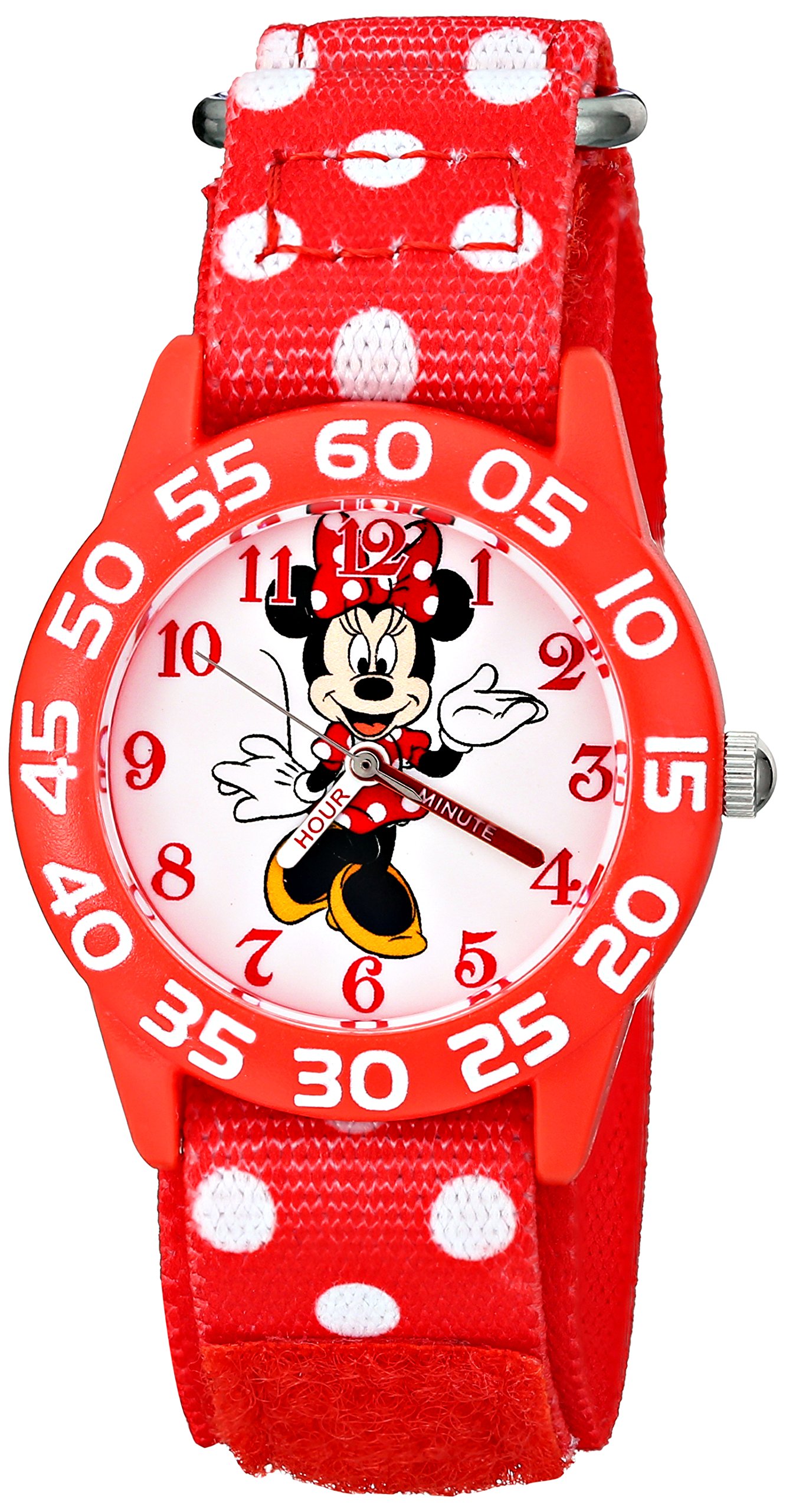 Minnie Mouse Kids Watch - Stainless Steel Analog Time Teacher for School & Play