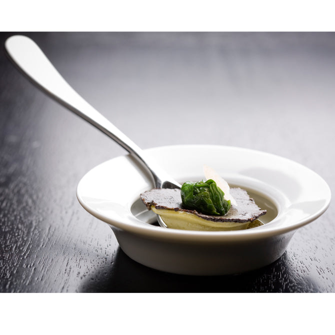 Premium Antiplate Spoon Presenter by Crucial Detail - Elegant Serving Utensil for Fine Dining, Catering & Gourmet Food Presentation