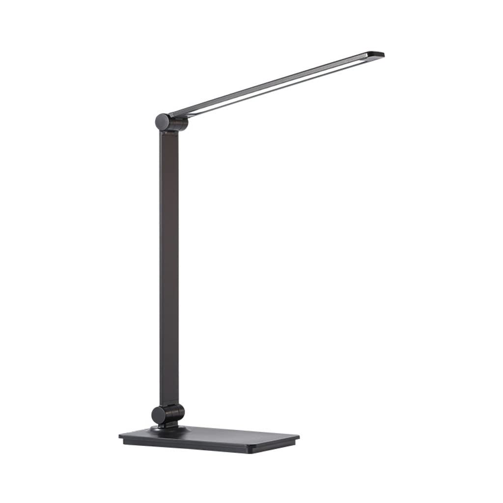 Modern Eye Protection LED Desk Lamp for Kids - Adjustable Foldable Study Reading Light, Dorm Room & Bedside Table Lamp (Black) - Perfect for Homework, Late-Night Reading & Bedroom Decor