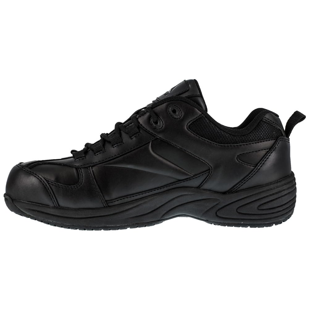 Reebok RB1860 Jorie Work Shoes for Men - Black Safety Oxford for Jogging & Work