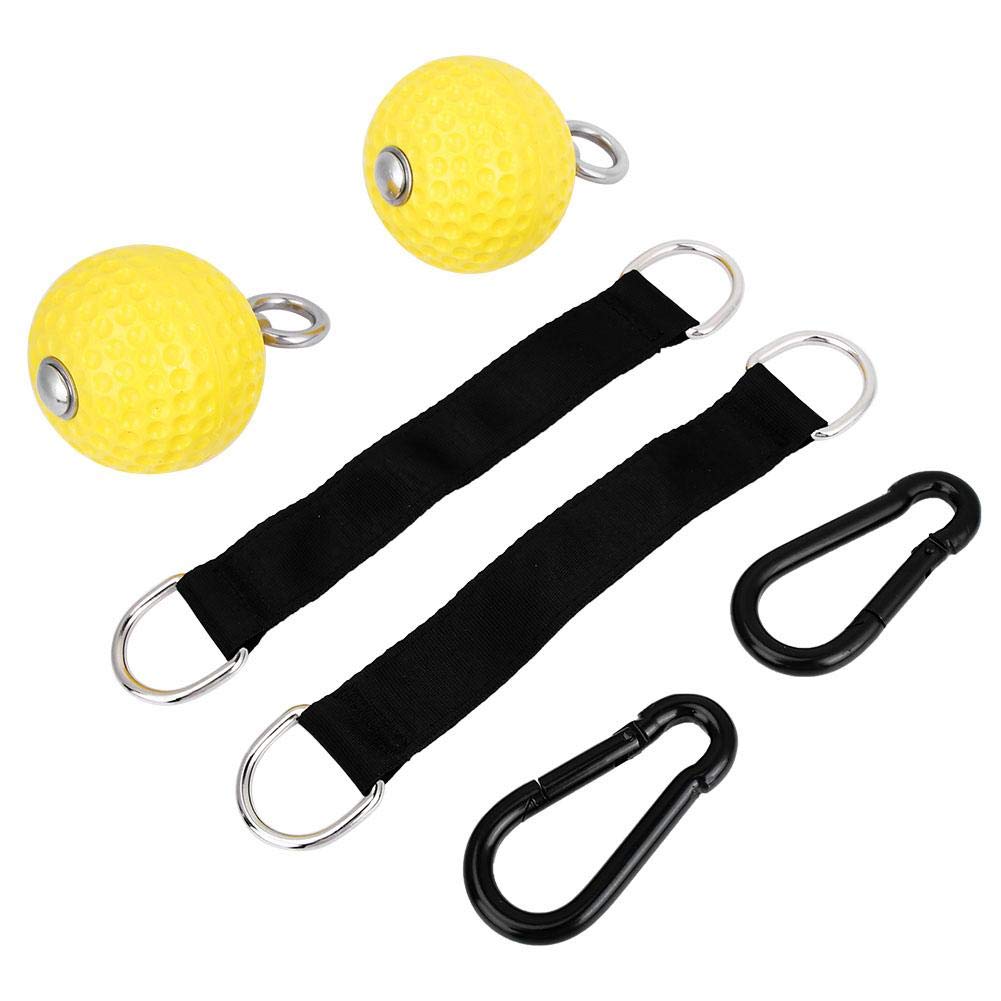 Yellow Pull-Up Arm Training Ball - Grip Strength Trainer for Home Gym & Fitness - Chin-Up Equipment for Upper Body Workouts - Perfect for CrossFit, Calisthenics & Home Exercise Routines