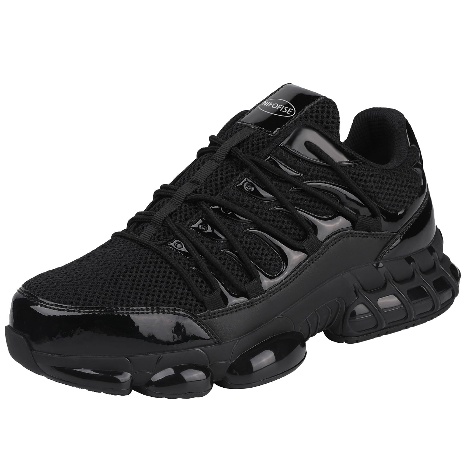 Men's & Women's Steel Toe Work Shoes - Lightweight Safety Sneakers with Composite Toe for Construction & Industrial Use - Comfortable Black Wide Fit Durable Work Boots - Perfect for Warehouse, Factory & Outdoor Labor