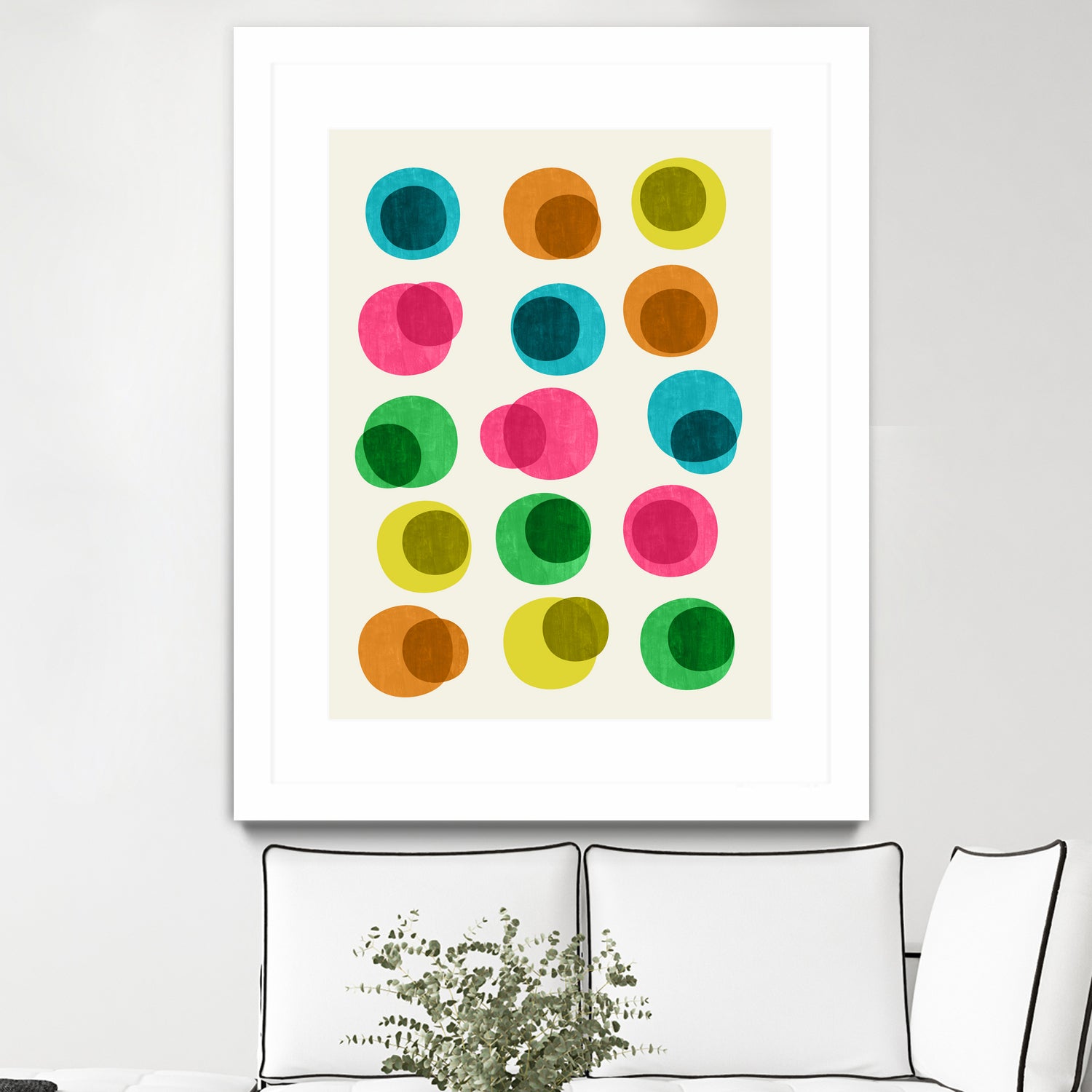 Stylish Circle Pattern Decor - Modern Geometric Wall Art for Home & Office | Perfect for Living Room, Bedroom, and Workspace Decorations