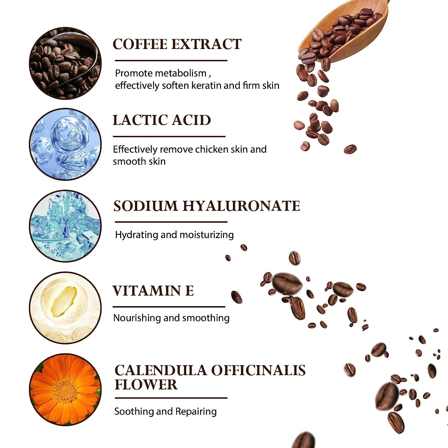 Organic Cacao Coffee Body Scrub - Exfoliating & Renewing Skin Treatment for All Skin Types | Moisturizing & Detoxifying | Perfect for Dry Skin, Cellulite Reduction & Spa Day at Home