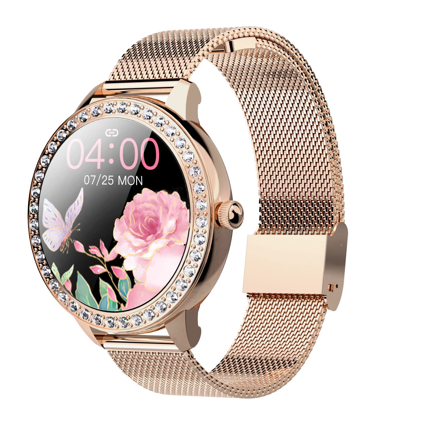 SMORFIT Smart Watch for Women - Fitness Tracker Compatible with Android & iOS, IP68 Waterproof Activity Tracker with Heart Rate Monitor, Pedometer & Sleep Tracking - Perfect for Jogging, Running, Gym Workouts & Daily Health Monitoring