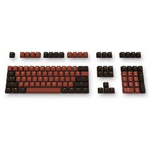 Akko X Ducky 108 Key OEM Profile PBT Chocolate Keycap Set for Mechanical Keyboard - Perfect for Gaming, Typing & Custom Keyboard Builds