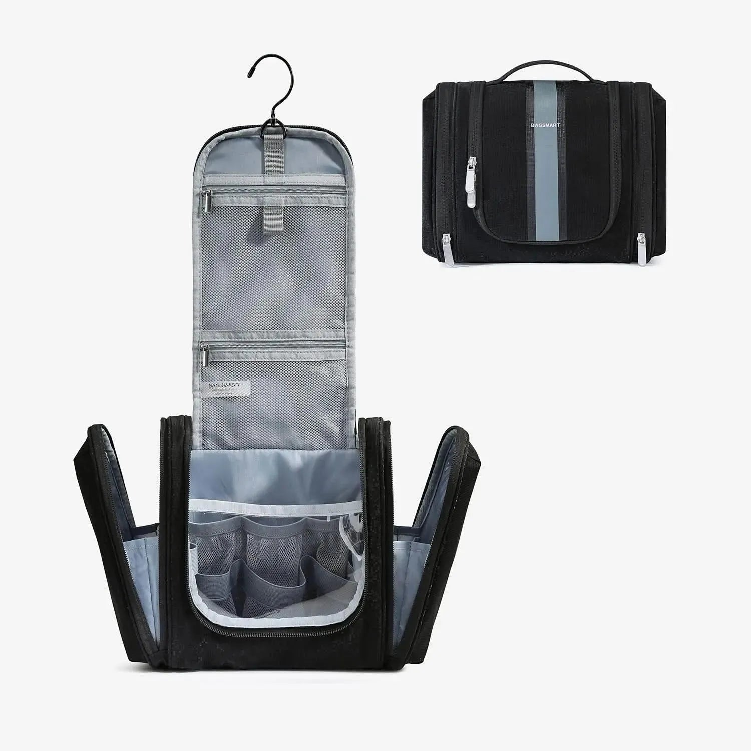 Premium Atlas Travel Hanging Toiletry Bag - Waterproof Cosmetic Organizer for Men & Women - Perfect for Camping, Gym, Business Trips & Air Travel