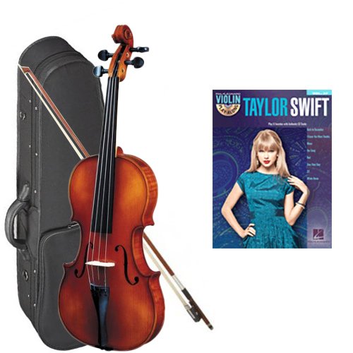 Strunal 260 Student Violin 1/4 Size - European Crafted Violin with Hard Case, Bow & Play Along Book - Perfect for Beginners & Taylor Swift Fans - Ideal for School Orchestra, Home Practice & Music Lessons