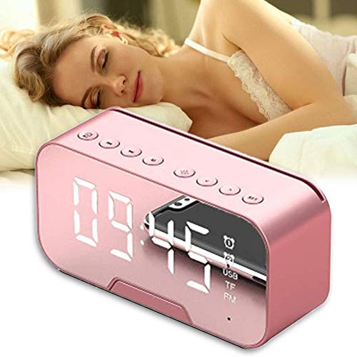 Portable Bluetooth Speaker with LED Lights - Wireless Digital Speaker with Multi-Function, Pink - Perfect for Outdoor Parties, Beach Trips & Home Decor