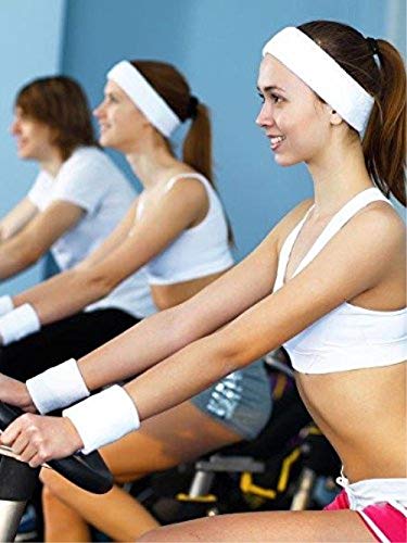 Elastic Cotton Sports Wristbands - 12 Pack Sweatbands for Men & Women - Breathable Athletic Wrist Bands for Running, Basketball, Tennis, Football, Soccer & Gym Workouts (Pink) - Stay Dry & Comfortable During Intense Exercise