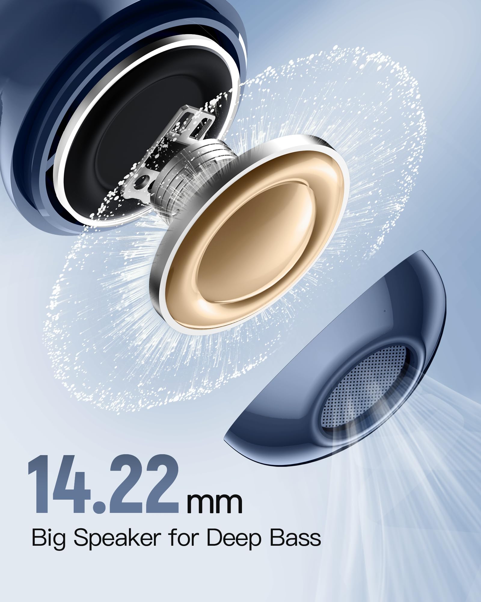 CAPOXO N7 Wireless Bluetooth Earbuds - 78Hrs Playtime, IPX7 Waterproof, Wireless Charging Case, Built-in Mic for iPhone Android - Perfect for Gym, Running, Workout & Travel