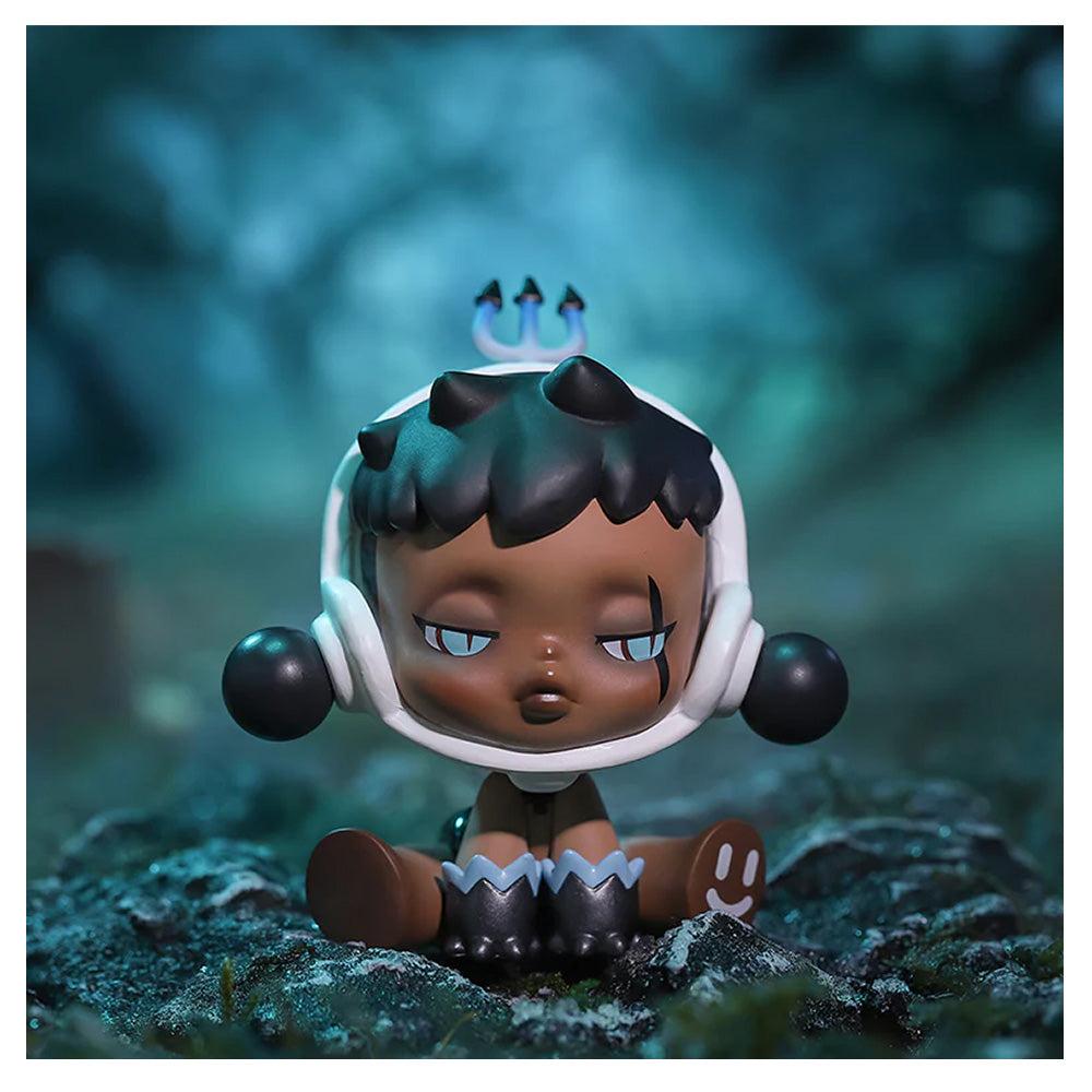 SkullPanda Ancient Castle Collectible Figure - Unique Gothic Decor for Home, Office & Halloween Displays