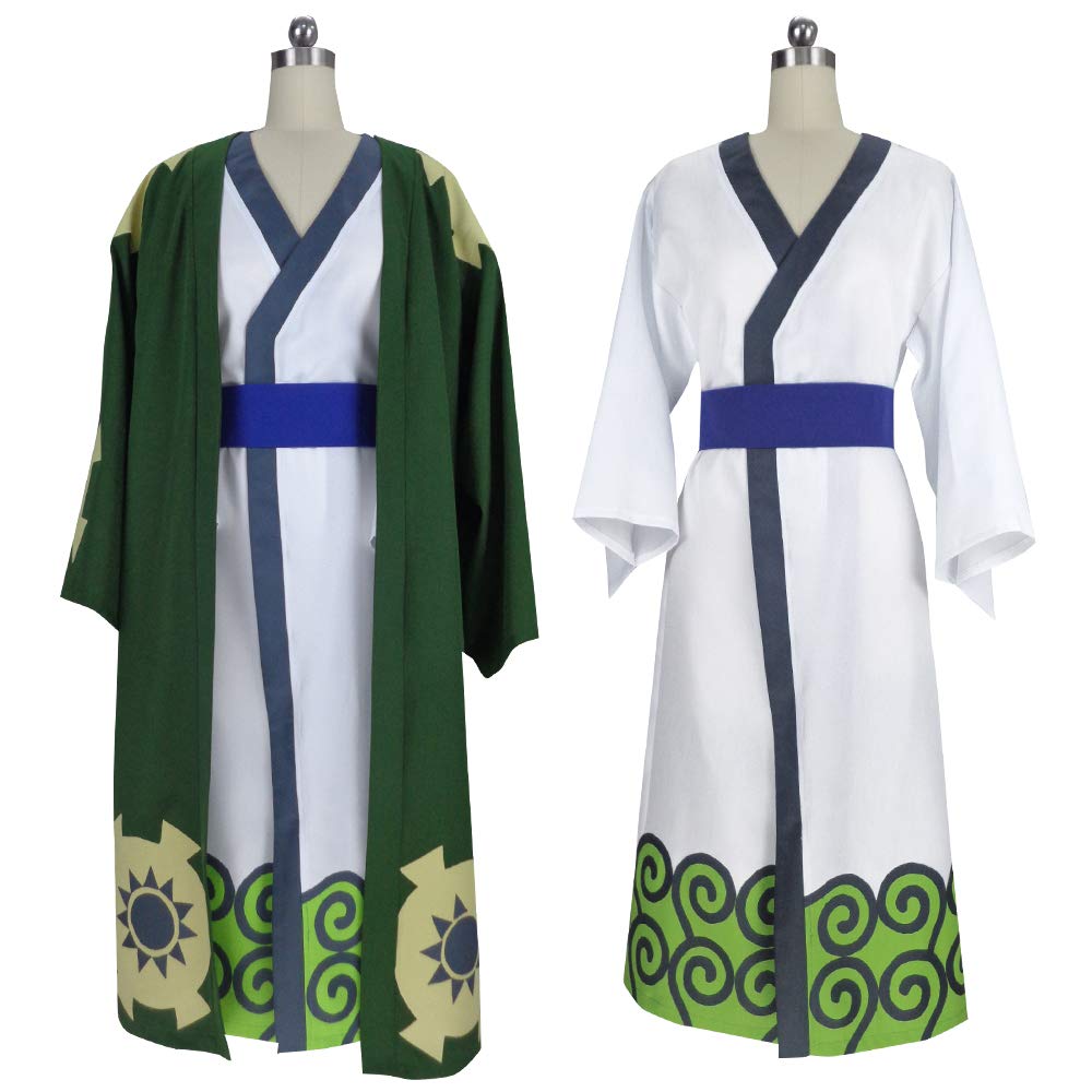 Premium ONE PIECE Roronoa Zoro Cosplay Costume Full Set with Sword - Anime Halloween Cosplay, Convention Outfit & Role-Playing for Fans