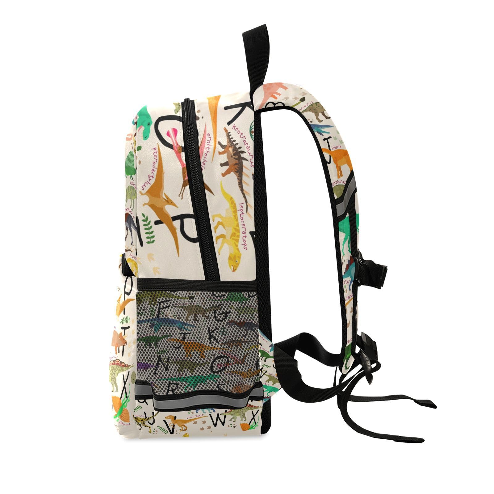 Dinosaur Alphabet Backpack for Toddlers & Kids - Cute Preschool Bookbag with Leash for Boys & Girls | School, Travel & Daycare Essentials - Perfect for Kindergarten, Elementary & Nursery Students