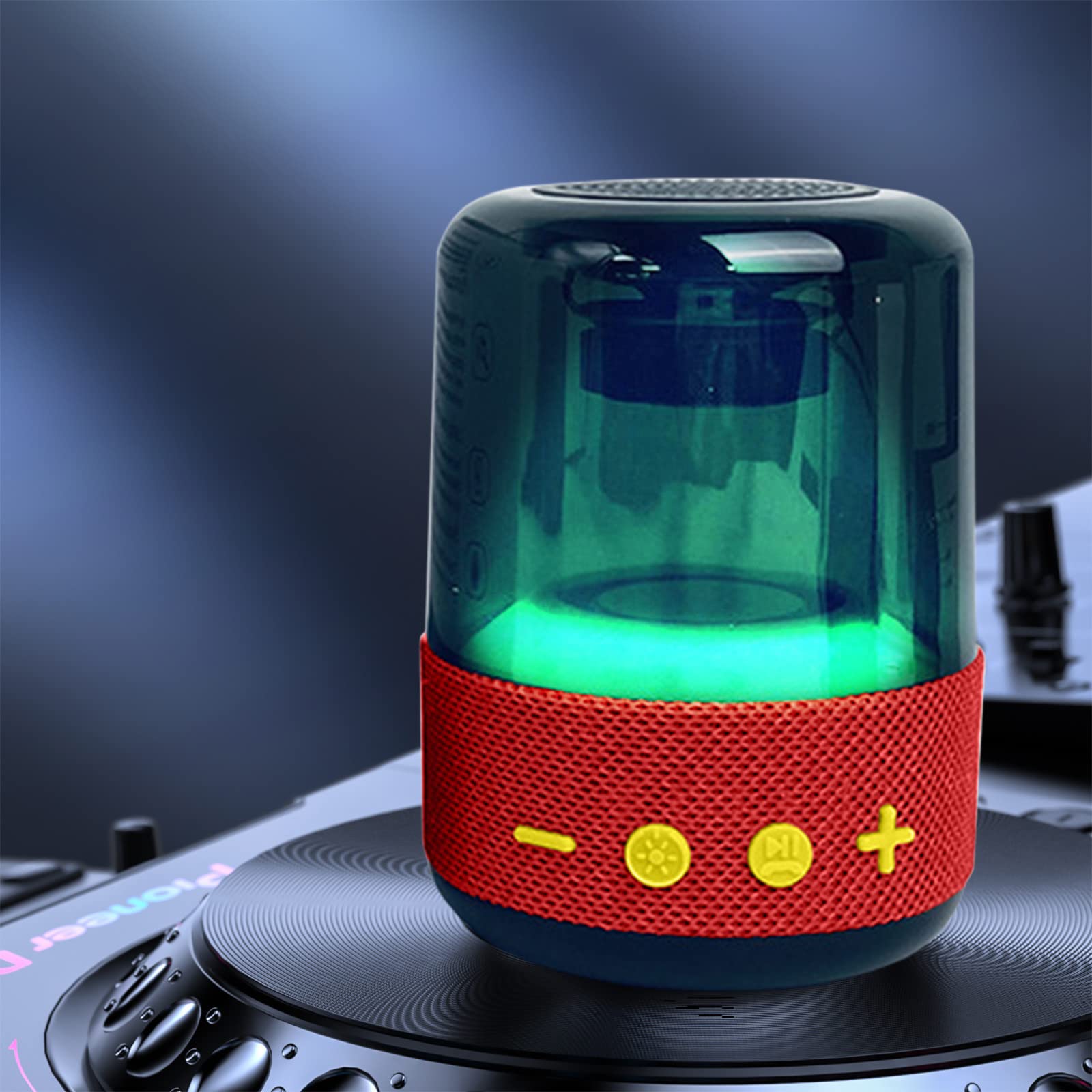 Wireless Bluetooth Speaker with Colorful LED Lights, Portable Waterproof Speaker with Bluetooth 5.0, TF Card/AUX/USB Playback - Perfect for Pool Parties, Outdoor Camping & Home Decor