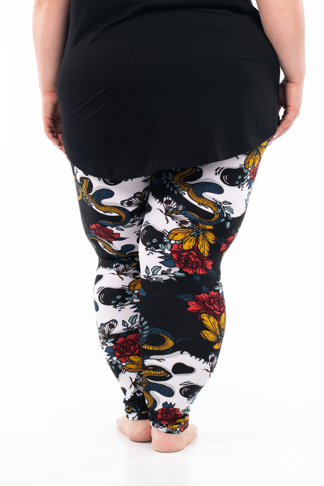 Rebellion Patterned Leggings for Women - High Waist Yoga Pants with Unique Print - Perfect for Workout, Gym, Running and Casual Wear