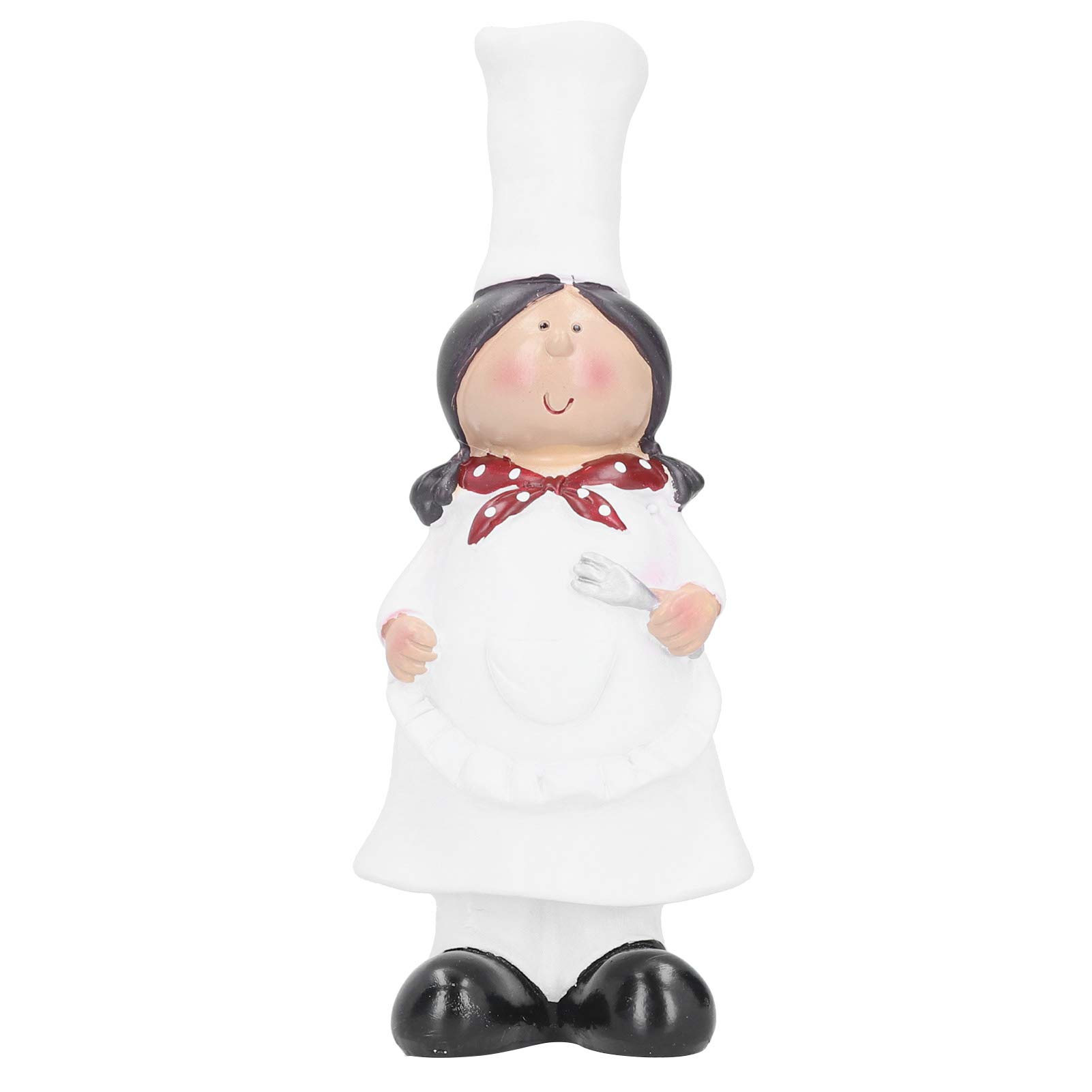 Chef Figurines for Kitchen Decor - Resin Couple Chef Statue Set, Beautiful & Practical Home Decoration for Kitchen, Bar, Cabinet, Bakery - Perfect Gift for Cooking Enthusiasts & Restaurant Owners