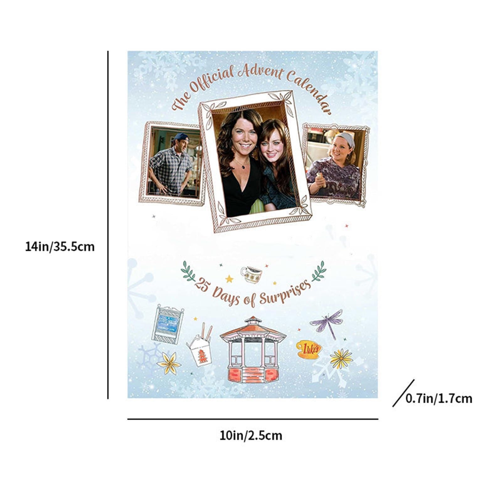 Gilmore Girls Advent Calendar 2024 - 24 Days Christmas Countdown Calendar for Fans, Perfect Holiday Gift for Women, Best Friends & Adults - Great for Christmas Decorations & Gift Exchanges (1 Piece)