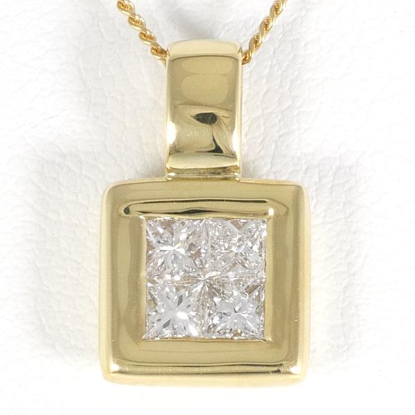 18K Yellow Gold Diamond Necklace for Women - Elegant & Timeless Jewelry Gift for Anniversary, Wedding, or Special Occasion