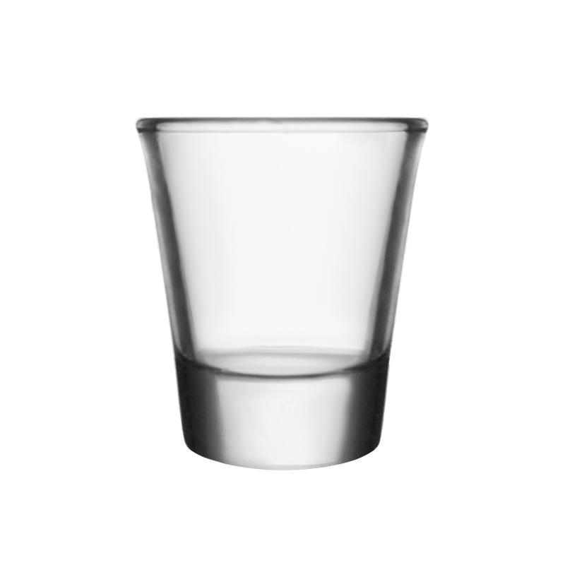 BarConic® 1.5 oz Clear Thick Base Shot Glass - Durable Whiskey, Tequila, and Liquor Glass for Home Bar, Parties, and Cocktail Making