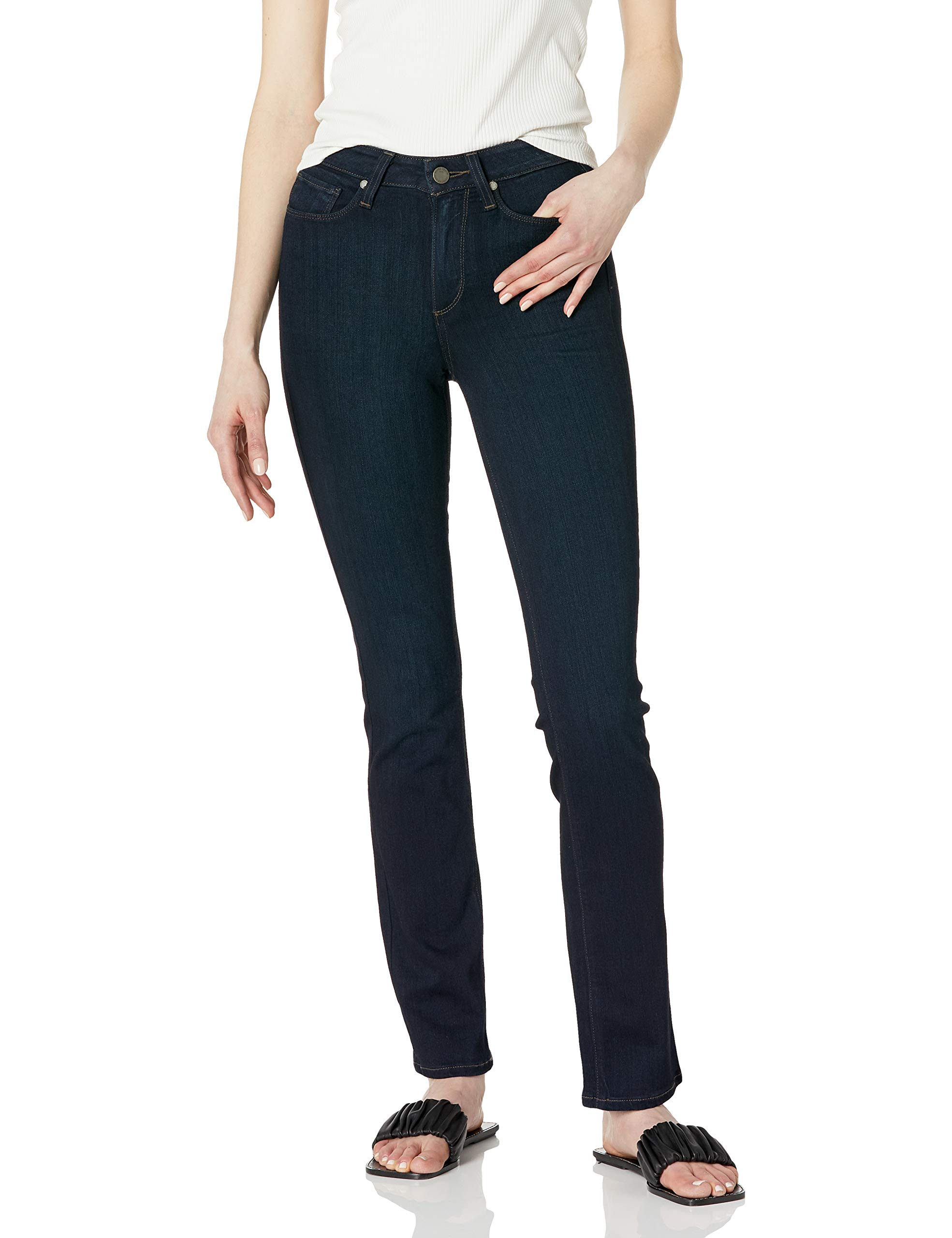 PAIGE Women's Hoxton Transcend High Rise Straight Jeans - Premium Denim Pants for Work, Casual & Night Out | Comfortable Stretch Fit for Everyday Wear