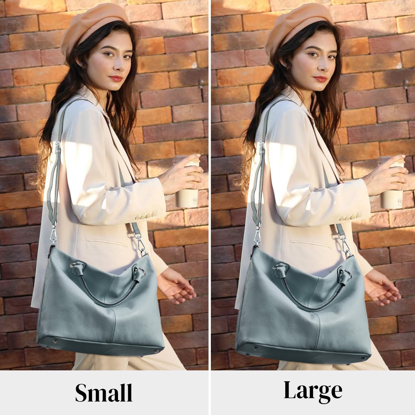 Kattee Women's Soft Leather Tote Bag - Stylish Top Handle Satchel Purse for Work, Travel & Everyday Use | Durable Designer Handbag for Women