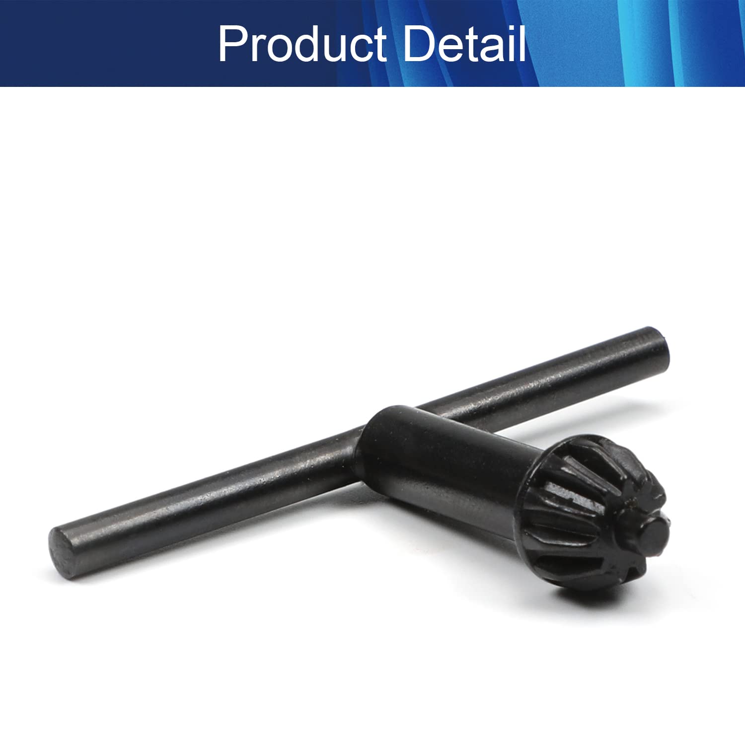 11.2mm Gear Diameter Replacement Drill Chuck Key with 11 Teeth & 3mm Pilot - Compatible with 0.3-4mm Drill Chucks (Black, 1 Piece) - Perfect for Power Tools, Woodworking, and Metalworking Projects