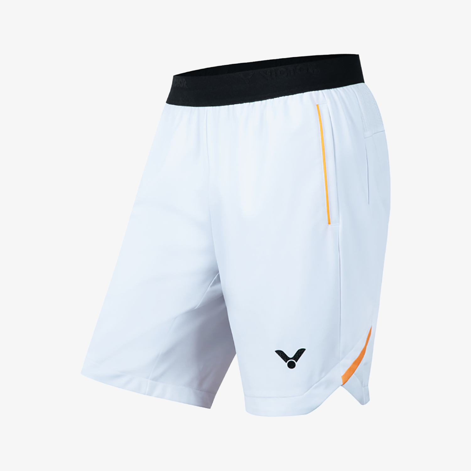 Victor Unisex Knitted Sports Shorts - Breathable & Comfortable Athletic Shorts for Men & Women (White) - Perfect for Running, Gym, Yoga & Casual Wear