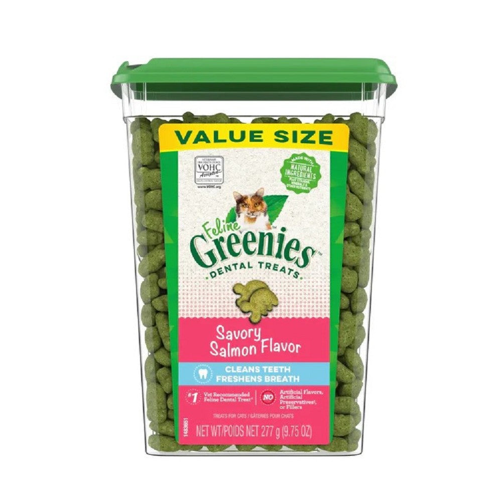Premium Salmon Dental Cat Treats for Oral Health - Natural Teeth Cleaning Snacks for Cats - Perfect for Fresh Breath & Tartar Control at Home