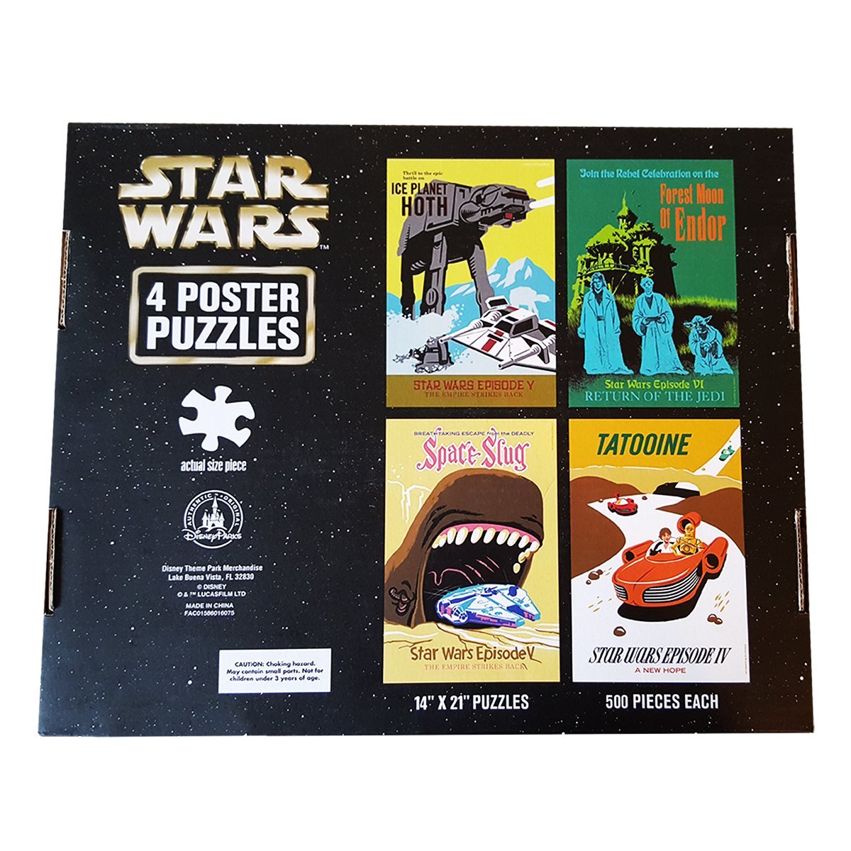 Star Wars Disney 500-Piece Jigsaw Puzzles - 4 Posters for Home Decor