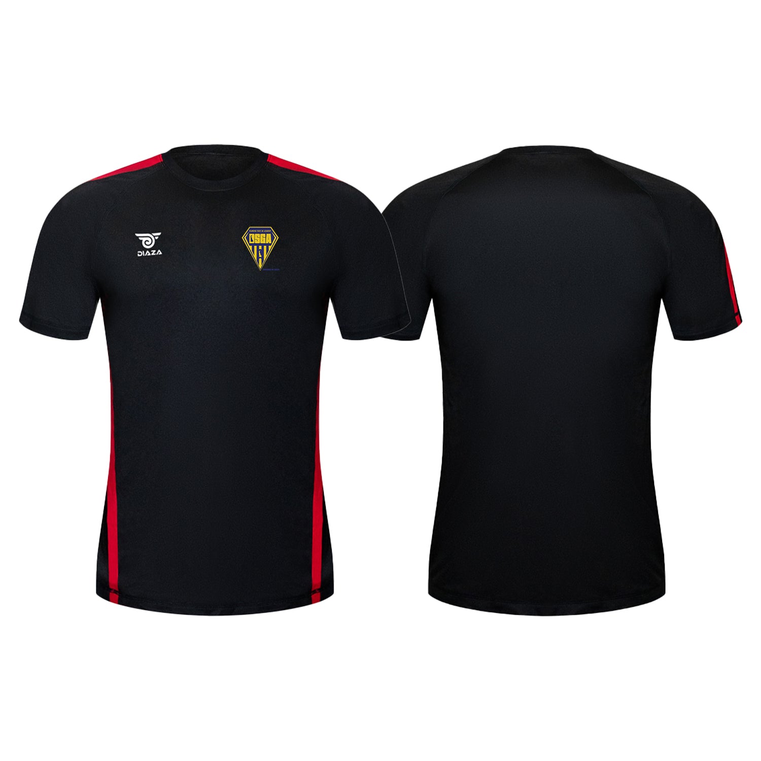 Diamond State Academy City Training Jersey - Black & Red Soccer Jersey for Men & Women - Perfect for Training, Matches, and Fan Wear