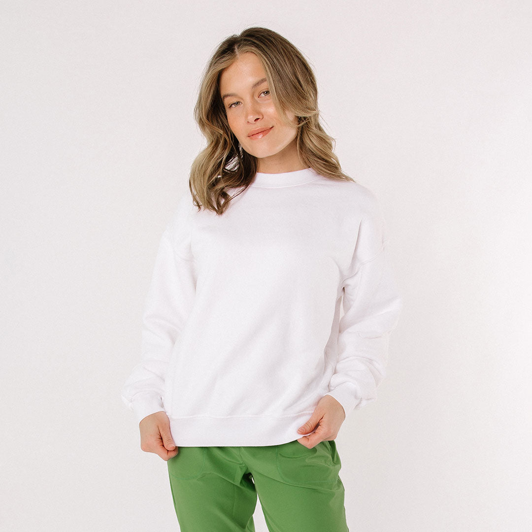 Arrive Crew Socks - Comfortable White Cotton Socks for Men & Women - Perfect for Daily Wear, Sports & Casual Outfits