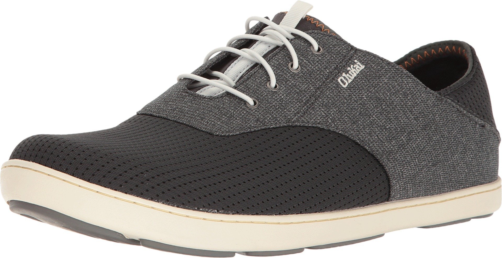 OLUKAI Nohea Moku Men's Shoes - Comfortable All-Day Sneakers with No-Tie Laces, Stretch Construction, Breathable Mesh & Durable All-Weather Rubber Soles - Perfect for Walking, Travel & Casual Wear