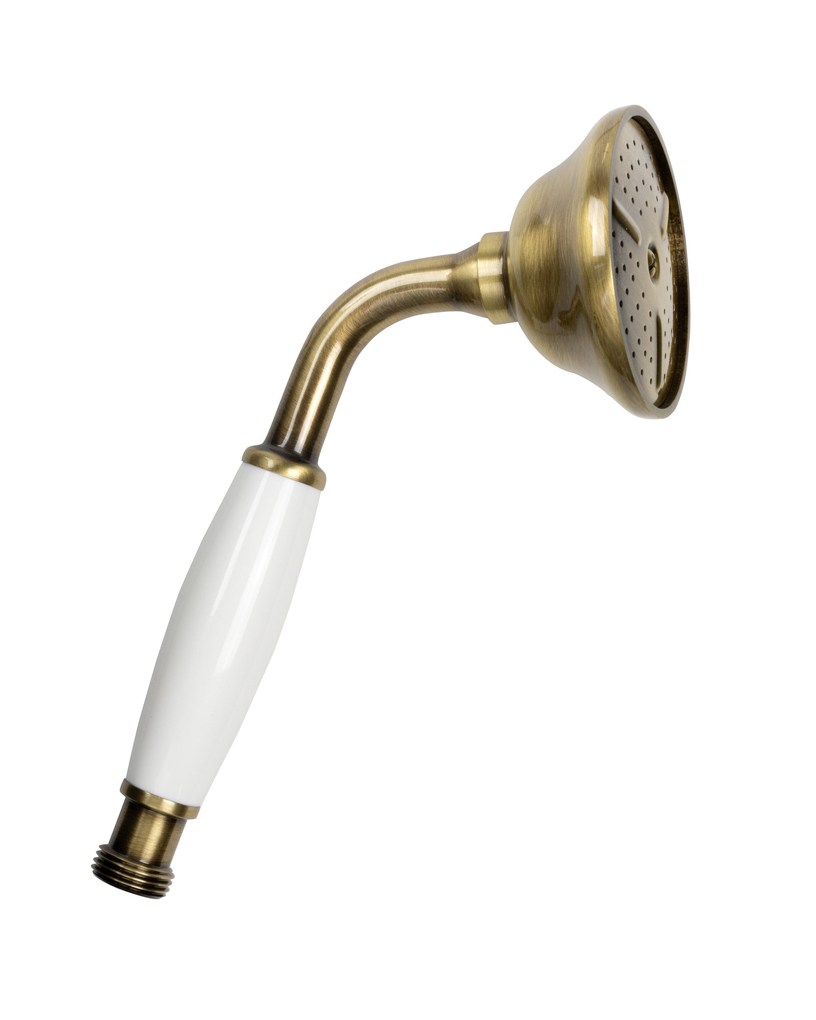 Kensington Wall Mount Hand Shower in White/Bronze - High Pressure Bathroom Shower Head with Adjustable Spray for Spa-Like Experience