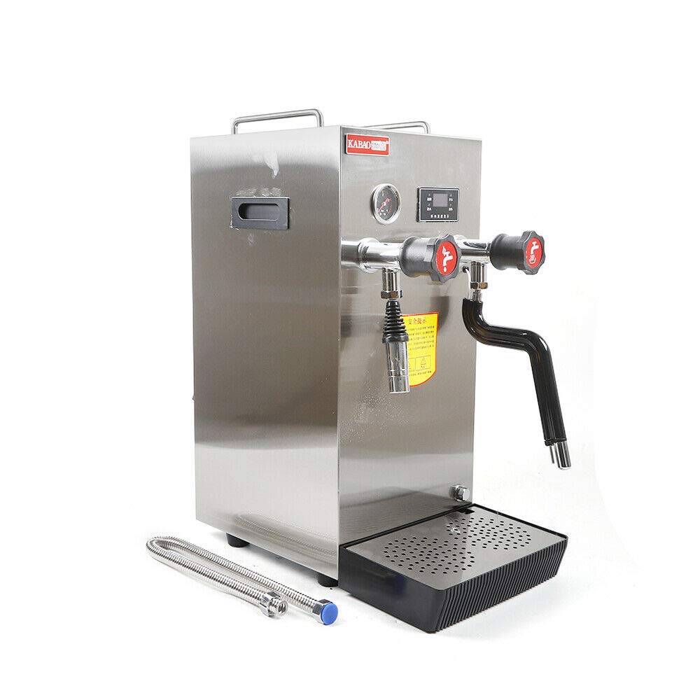 8L Commercial Multi-Purpose Milk Frother - Full Automatic Electric Milk Foam Maker with Steam Boiling & LCD Display - Perfect for Espresso, Coffee, Tea in Cafes, Dessert Shops & Hotels (US Stock, Fast Shipping)