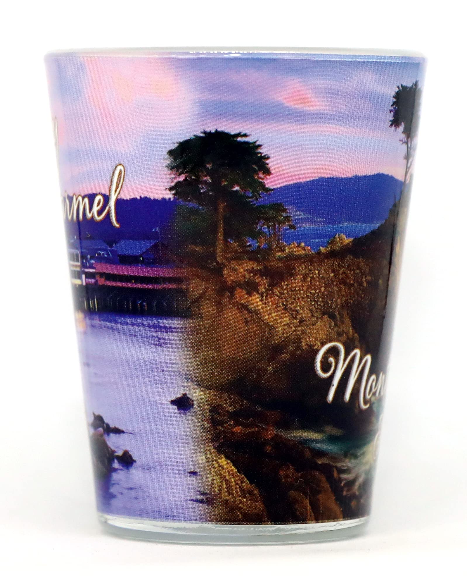 California Monterey-Carmel Photo Collage Shot Glass - Perfect for Souvenirs, Gifts & Party Favors