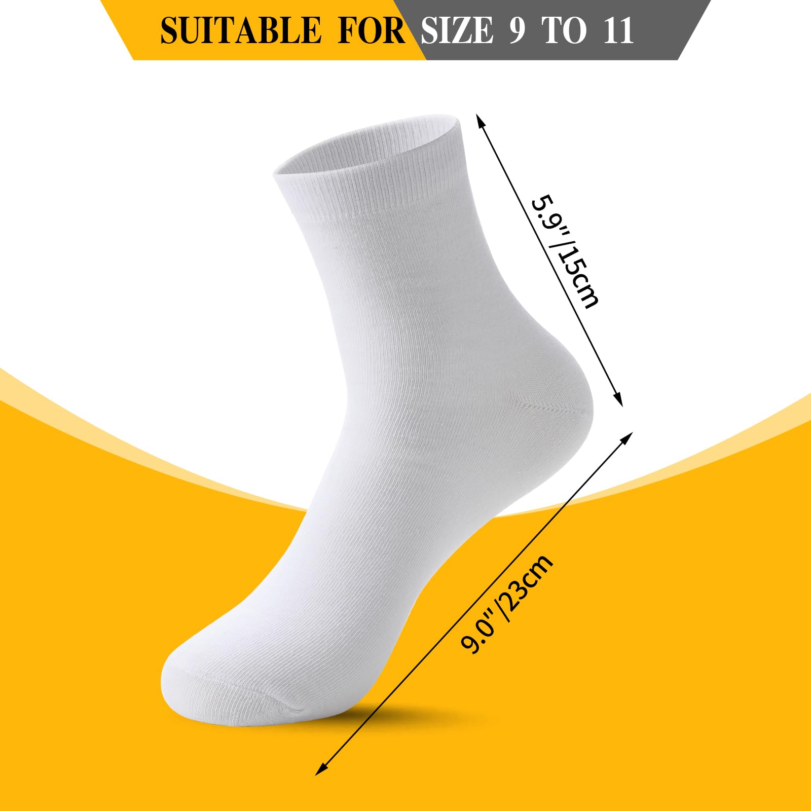 300 Pairs Mens Athletic Socks - Moisture Wicking Bulk Pack for Sports & Casual Wear