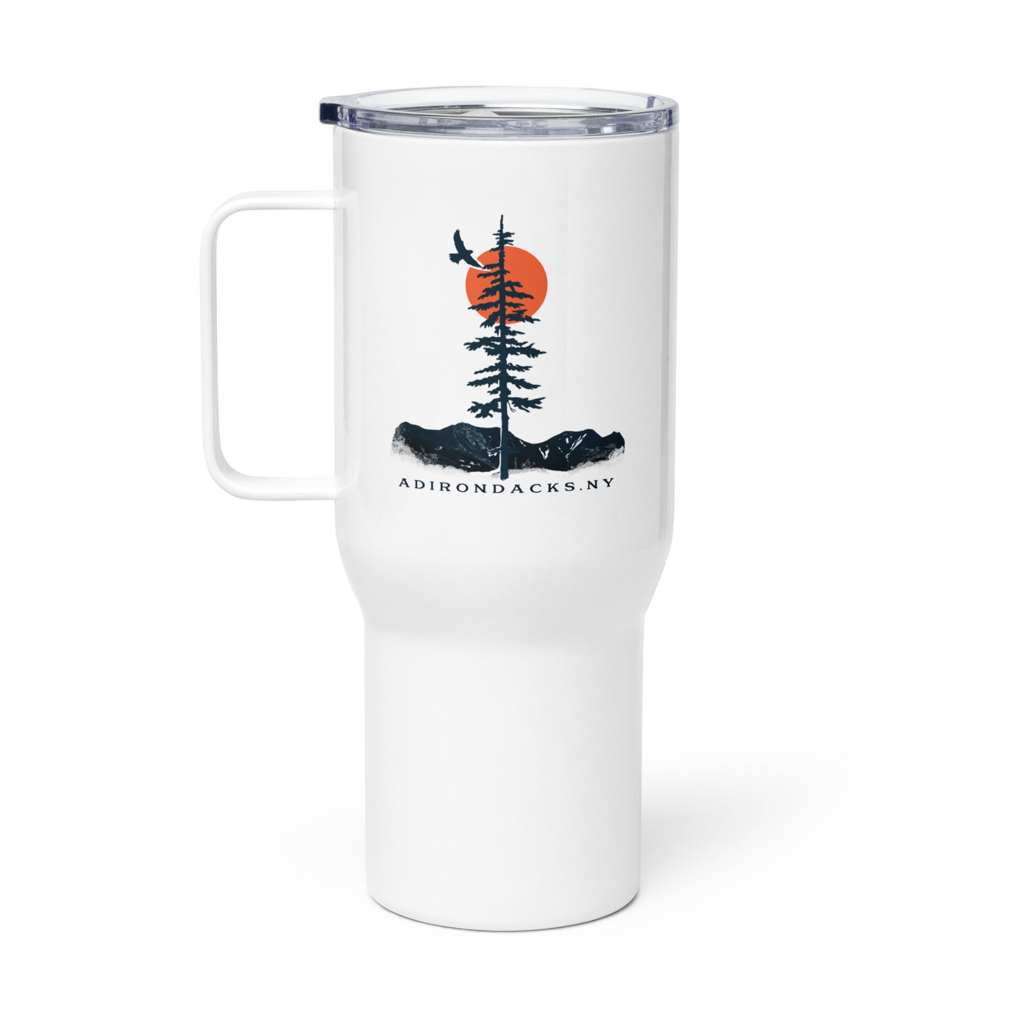 Insulated Travel Mug with Handle - Leak-Proof Stainless Steel Coffee Cup for Commuting, Hiking & Outdoor Adventures