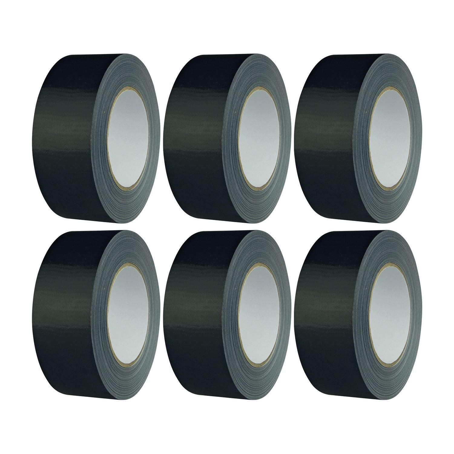 Secotec K670GHC0 Heavy Duty Shield Tape - 50mm x 50m, Black (Pack of 6 Rolls) - Extra Strong Adhesive for Packaging, Shipping & Industrial Use
