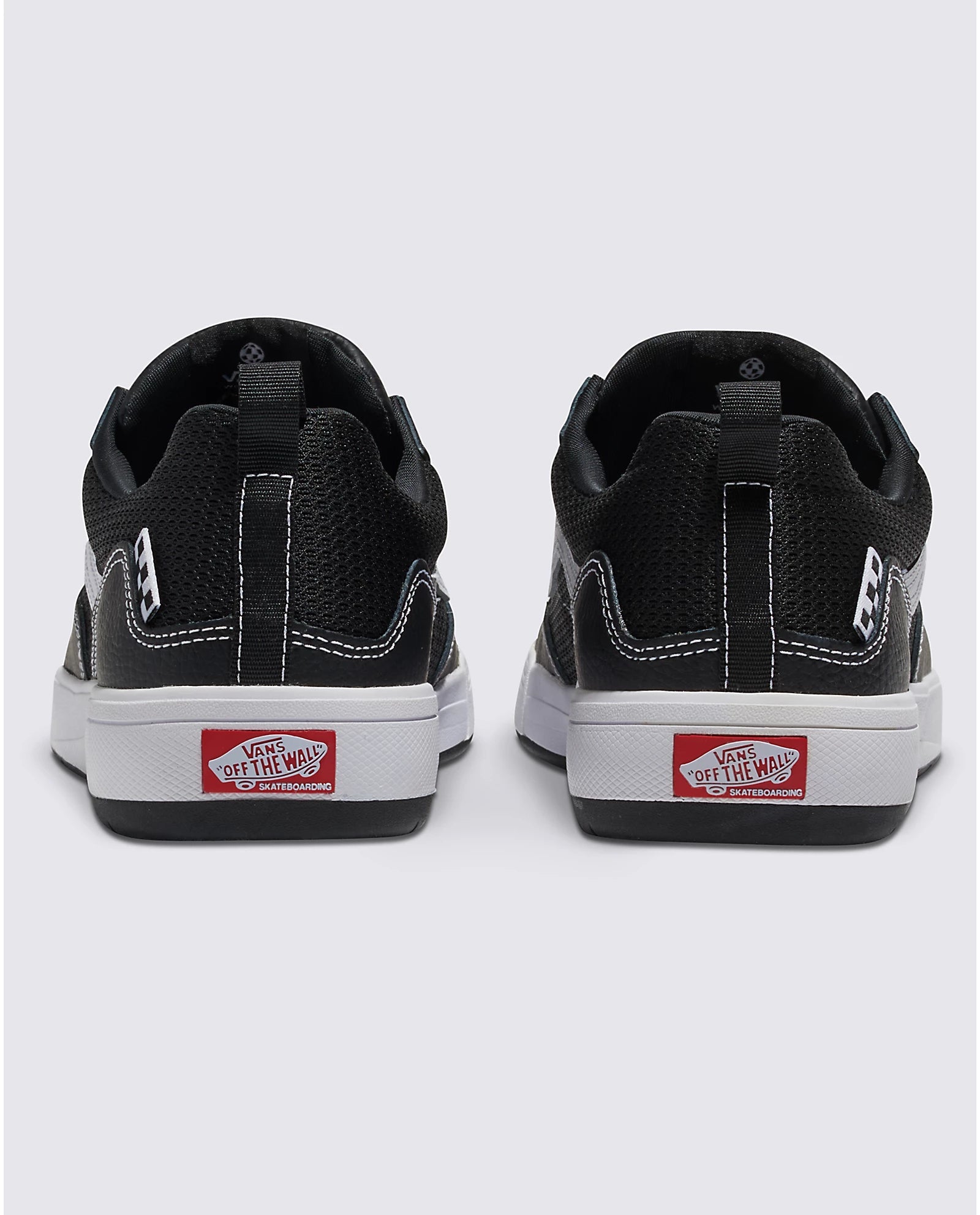VANS Zahba Leather Sneakers for Men & Women - Black & White Casual Shoes for Walking, Running & Everyday Wear