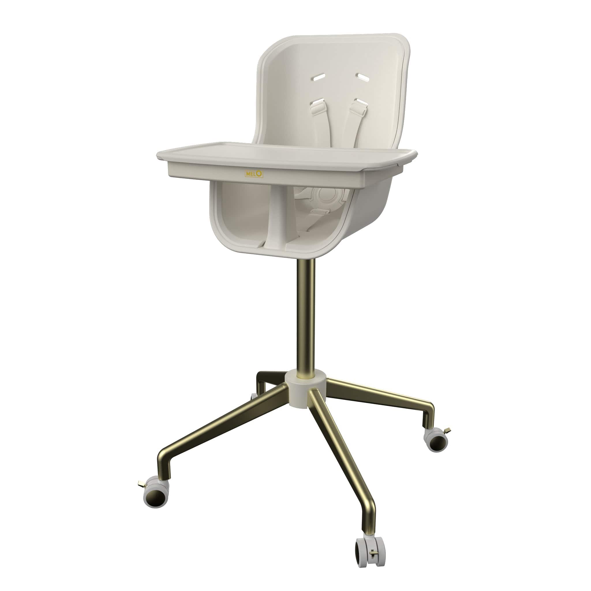 White/Brushed Brass