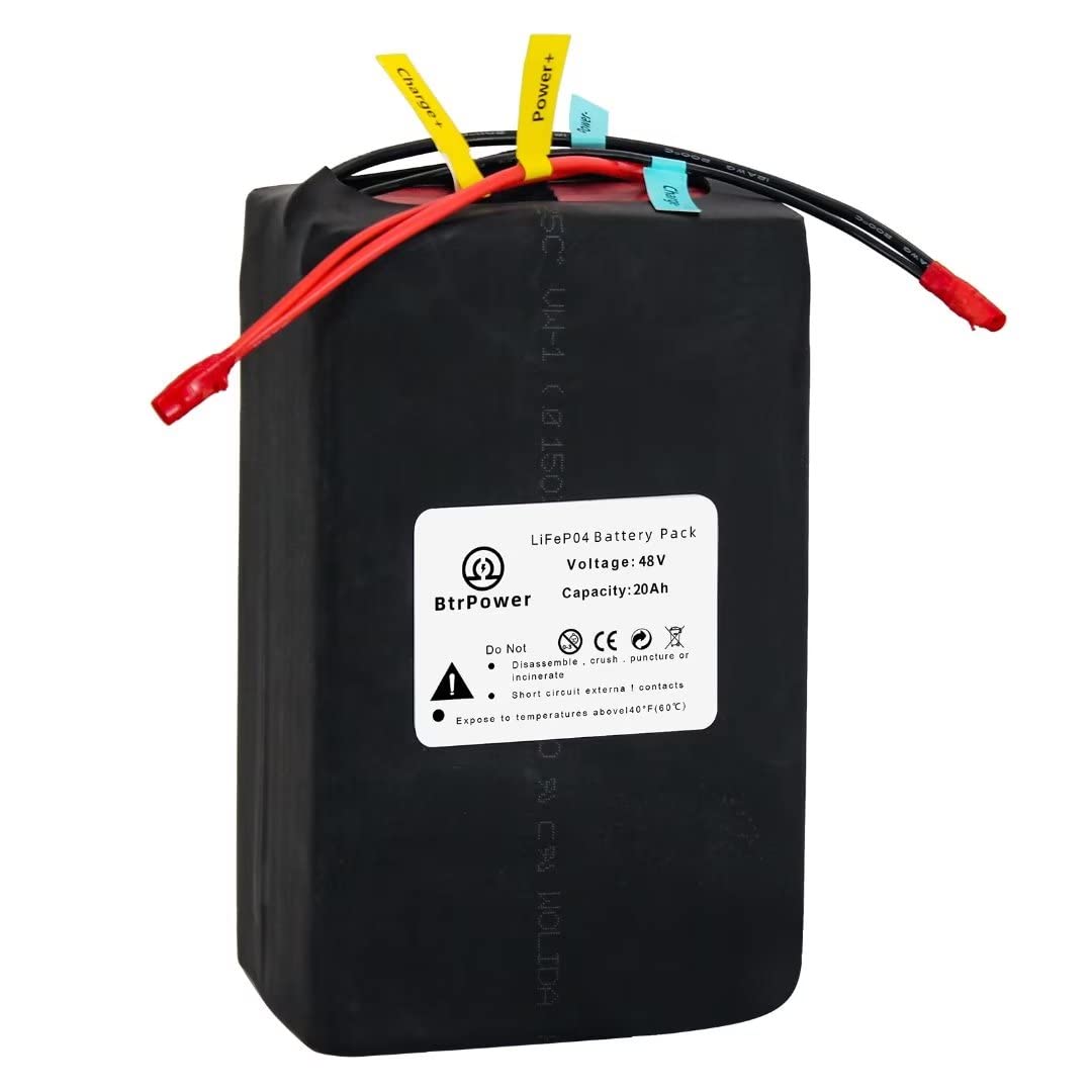 High-Performance LiFePO4 Battery Pack 48V 60V 72V 20AH-50AH for E-Bike/Electric Scooter - Compatible with 350W-4000W Motors, Built-in Smart BMS & Fast Charger - Perfect for Commuting, Off-Road Adventures & Long-Distance Riding