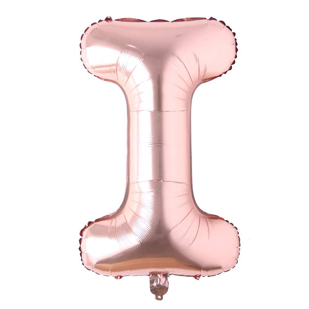 32 Inch Rose Gold Alphabet Letter Balloons - Foil Mylar Party Decorations for Weddings, Birthdays, Bachelorette Parties, Bridal Showers, Graduations & Anniversaries | Perfect for Photo Backdrops, Ceiling Decor & Celebration Displays