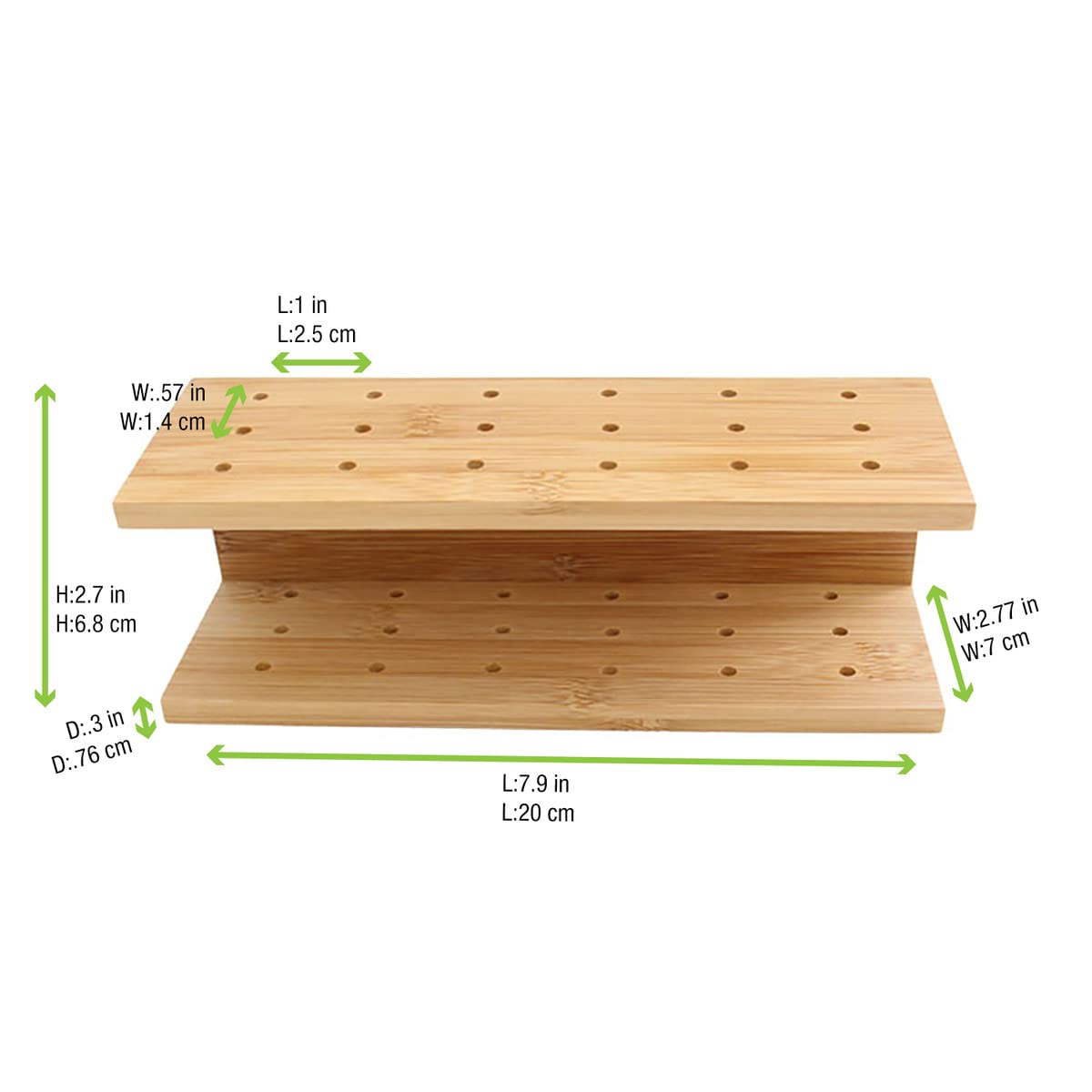 Bamboo Cake Pop Stand 18 Holes - 5 Pack Wooden Cake Pop Holder for Parties, Weddings & Dessert Displays (7.9 x 2.75 Inches) - Eco-Friendly Baking Supplies for DIY Treats & Candy Buffets