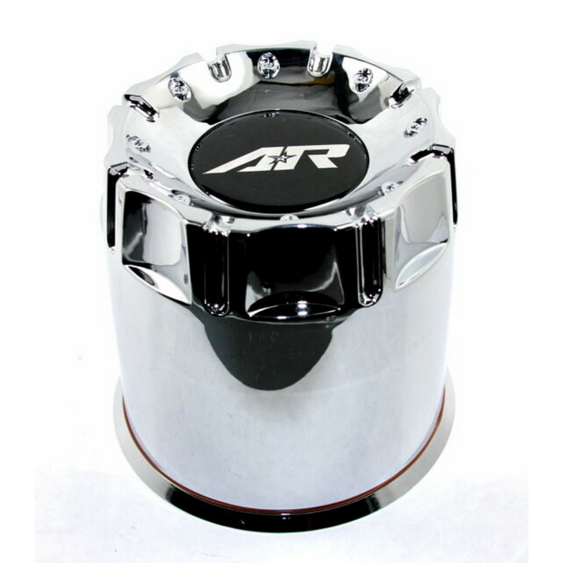 American Racing AR Chrome Push Thru Plastic Short Valve Stem Caps - Perfect for Car, Truck & Motorcycle Customization & Wheel Protection