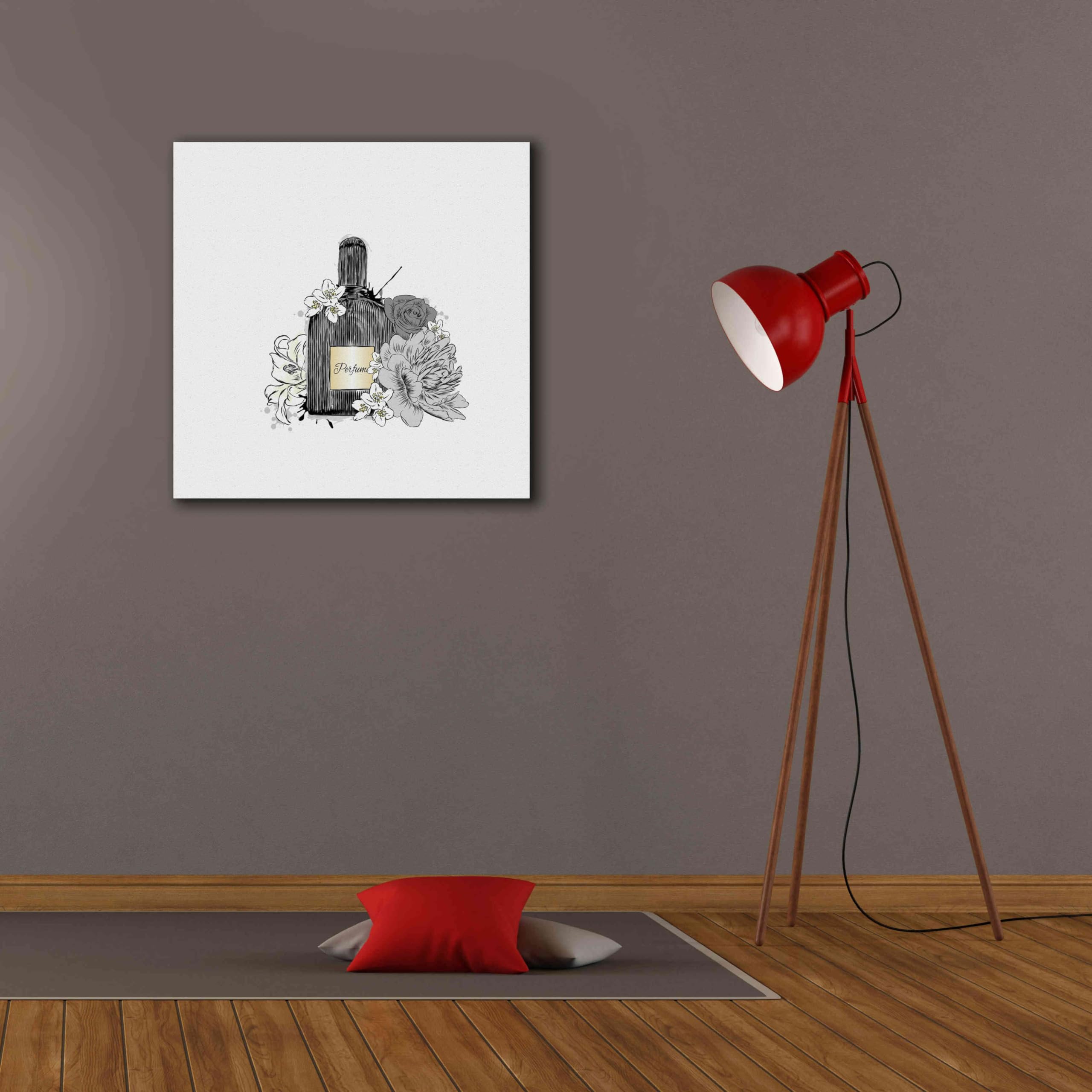 Incado 'Perfume IV' Graffiti Art Print - Premium Giclee Canvas Wall Decor 26x26 Inches - Modern Urban Home & Office Artwork for Living Room, Bedroom or Studio
