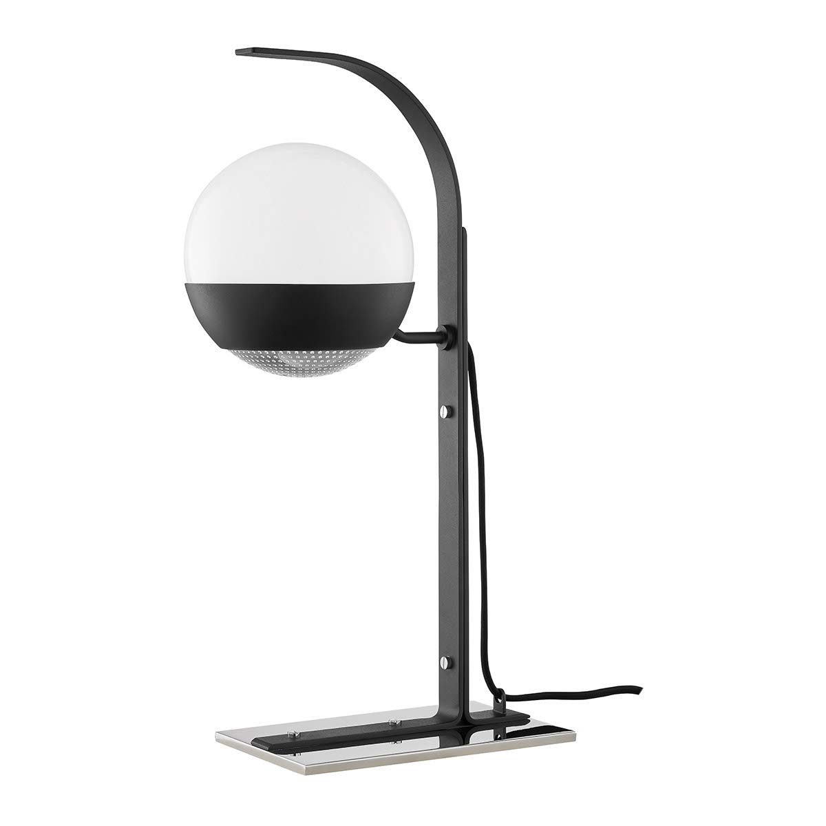 Polished Nickel & Black Finish Table Lamp - 12