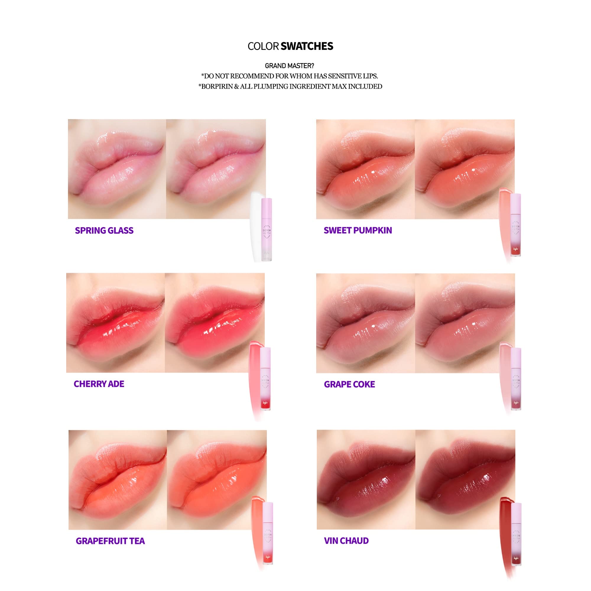 Essence Lip Care Oil & 16 Color Tints - Keybo Lip Plumper Dotom Lip Plus Extreme Plumping Clear Lip Gloss (3 Steps) | Korean Makeup | Winter Berry (#09) | Perfect for Daily Wear, Night Out & Special Occasions