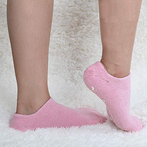 Dayalu Moisturizing Gel Heel Socks - Anti-Slip Silicone Insoles for Women & Men, Breathable Medical Cooling Foot Spa Socks (Multicolor) - Perfect for Dry Cracked Heels, Diabetic Foot Care & Home Relaxation